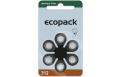 6 x Hörgerätebatterie eco Pack-Größe 312